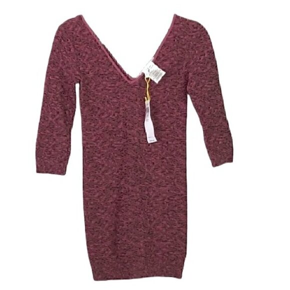 NWT - BCBG - Long Sleeve LT Wine Dress - Picture 1 of 10